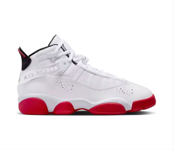 Air Jordan 6 Rings White/University Red (GS)
