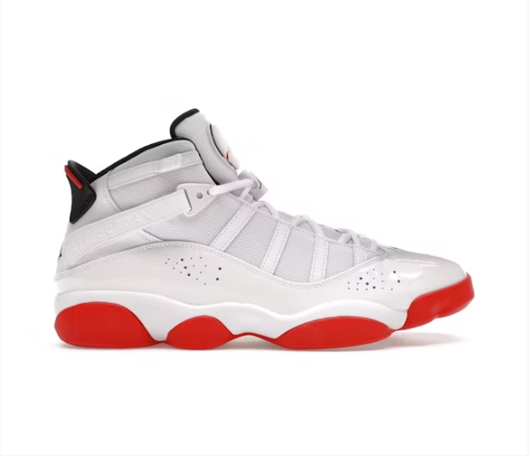 Air Jordan 6 Rings White/University Red/Black