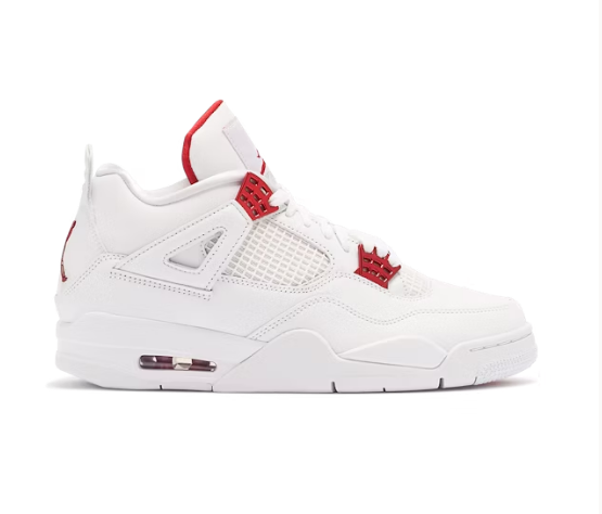 Air Jordan 4 Retro Metallic Pack White Red