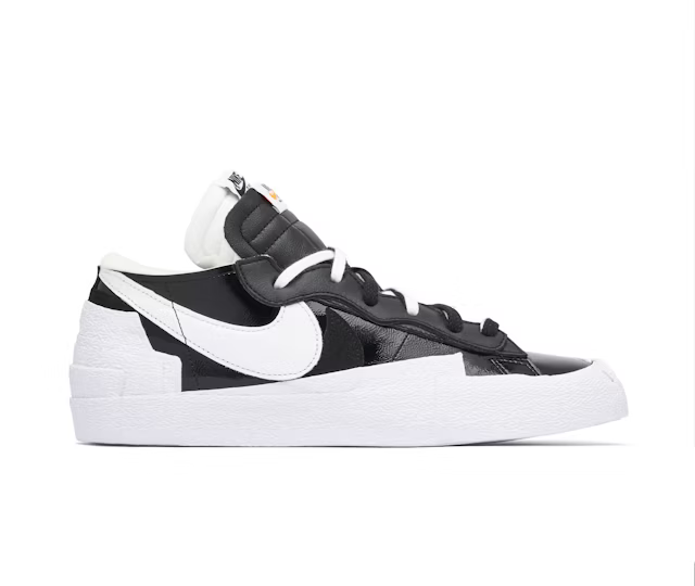 Sacai x Nike Blazer Low Black White Patent