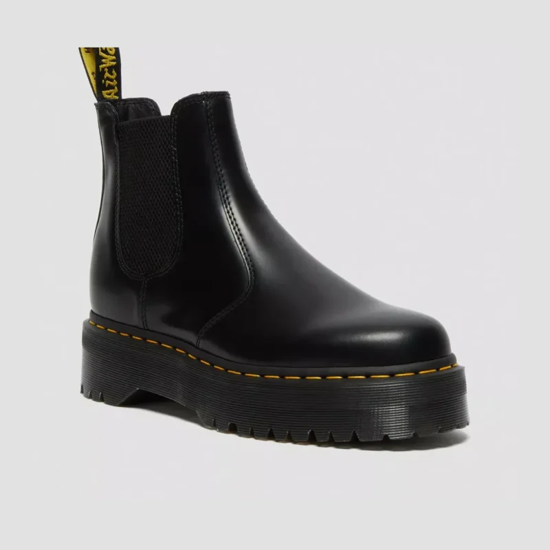 Dr. Martens 2976 Quad Chelsea Platform Smooth Leather Boots