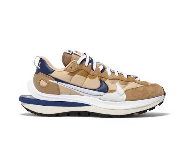 Sacai x Nike VaporWaffle Tan Navy