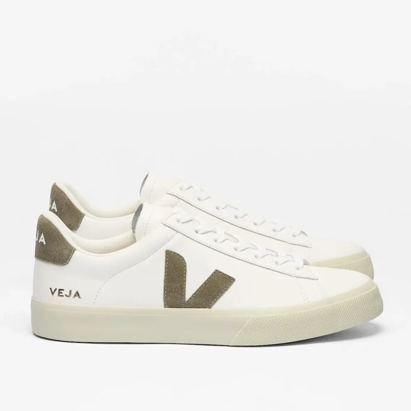 Veja Campo Leather White Kaki