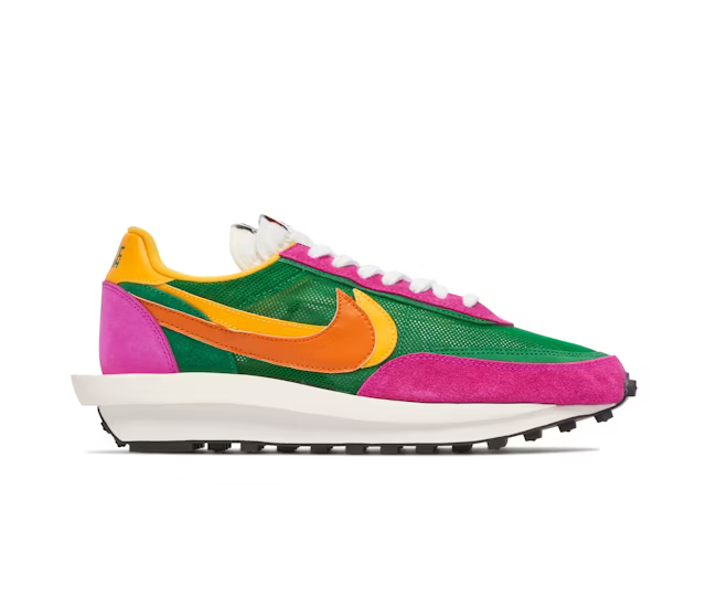 Nike LDWaffle x Sacai Green Pink