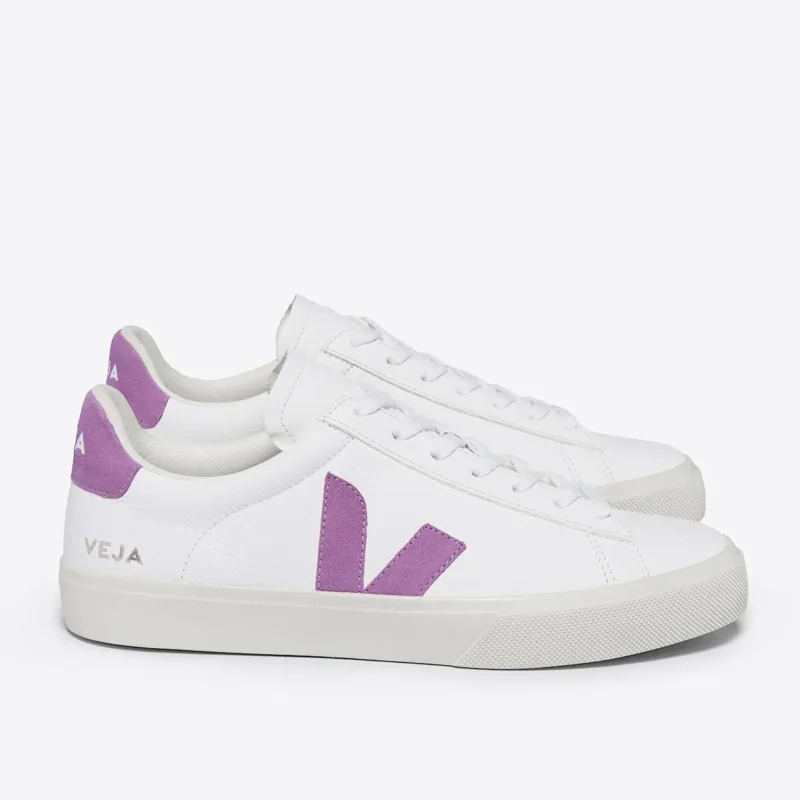 Veja Campo Leather White Mulberry