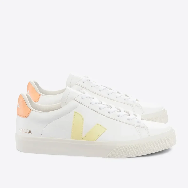 Veja Campo Leather White Sun Peach