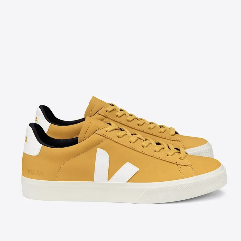 Veja Campo Nubuck Moutarde White