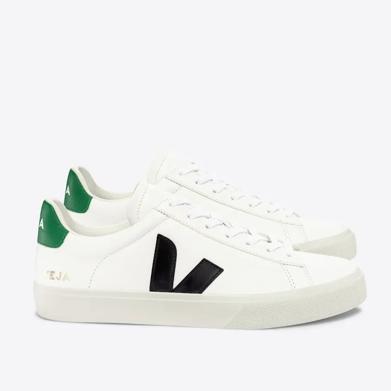 Veja Campo Leather White Black Emeraude