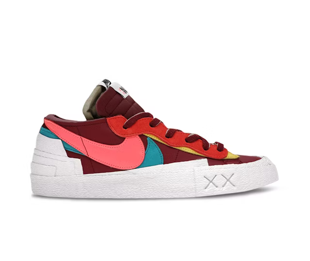 KAWS x Sacai x Nike Blazer Low Red Multi