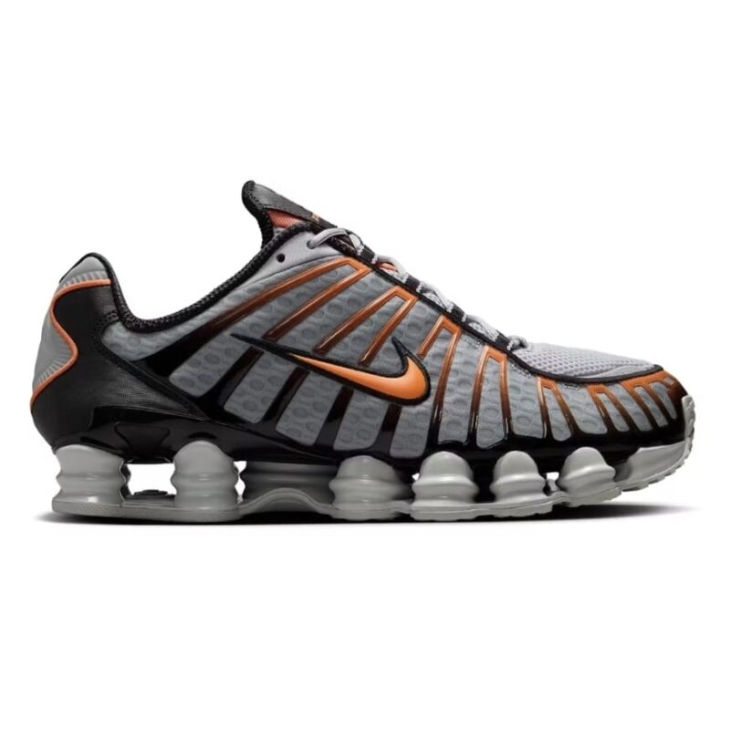 Nike Shox TL "Light Smoke Grey Black Bright Mandarin"