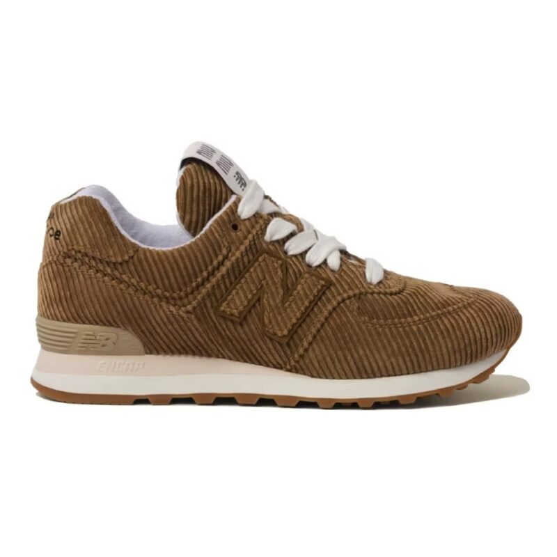 New Balance 574 Miu Miu Cinnamon Striped Velvet
