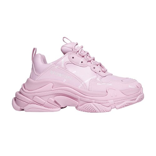 Balenciaga Triple S Allover Logo - Pink